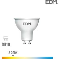 Ampoule LED Dichroïque GU10 8W 600lm 3200K - EDM - Lumière chaude - Classe énergétique A+