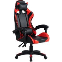Chaise gamer Mek rouge noir