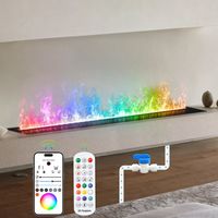 Cheminée électrique 50cm multi-couleur télécommande APP, ajout automatique d'eau