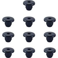 Paquete de 10 tapones de goma para aceite de gato hidráulico horizontal, cabeza plana de 8,5 mm, color negro, accesorios de repuesto.