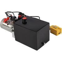 Groupe hydraulique 12V, pompe hydraulique 8T, pompe à benne basculante simple effet, pompe hydraulique simple effet, pompe manuelle, convient aux ascenseurs, chariots élévateurs, etc.
