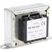 Transformateur à montage sur châssis, Vin 230V c.a., Vout 18V c.a., 2 sorties, 50VA ( Prix pour 1 )