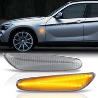 KIT 2 INDICATORI DI DIREZIONE LATERALI A LED COMPATIBILE CON BMW 1er E81, E82, E87, E88, E60 VETRO TRASPARENTE