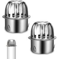 Lot de 2 Filtres de Gouttière, Grille de Protection pour Gouttiere, Protection Gouttière Anti Feuille, Tuyau de Descente pour Gouttière pour Aider à Garder Le Drain Dégagé