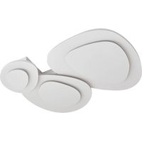 Lindby LED 'Delar' in Bianco da Plastica