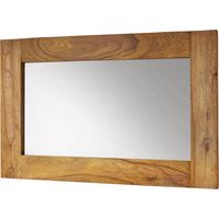 specchio in legno di Sheesham / palissandro 70x3x110 marrone oliato NATURE BROWN 841