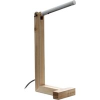 Lampe de table - Blanc et Bois