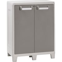 Tuttopische Garderobe niedrig leckbar mit 2 einstellbaren Regalen und 2 städtischen Spielern XL Toomax