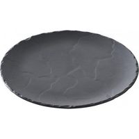 Revol Basalt Teller Porzellan Schwarz 32 cm