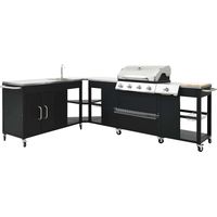 Gasgrill-Set 4+1 HOEK DE & AT Modell vidaXL