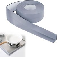 Joint Salle de Bain,Bande Etancheite Autocollante,Joint Silicone Blanc Salle de Bain,Joint Salle de Baignoire,Joint Salle de Bain