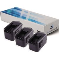 Lot de 3 batteries pour Milwaukee 6515-22 6515-23 6515-27 6515-52 3300mAh 18V