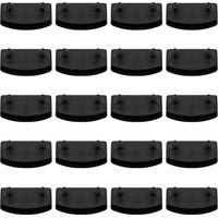20 Pcs Capuchons Lattes pour Sommier, Supports pour Sommier à Lattes de lit, Accessoires de literie, Embouts Lattes pour Sommier Pour les lits en métal, les lits superposés(noir)
