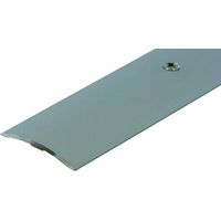 Dinac – Barre de seuil à visser renforcée en aluminium – Longueur 2m70 – Profil de transition pour trafic intense – Finition argent