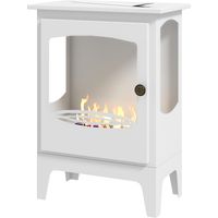 Cheminée Bioéthanol 7000BTU Acier Réservoir 0,9L 3H 39x26x54 cm Noir