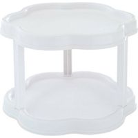 Cuisine a poser étagère a épices rotatives Étagère à Épices Porte Épice Rotative Étagère à Épice Support de Stockage epices rangement cuisine petit plateau tournant pour epices blanc,