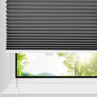 Allesin Store plissé Klemmfix sans perçage, Anthracite, 110 × 120 cm, Protection de la Vie privée, Protection Solaire, Stores intérieurs pour Fenêtre & Porte, Décoration Moderne pour Chambre