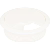 2er Pack Kabeldurchlass Kabelführung Kabeldurchführung Kunststoff Weiss ø 60mm