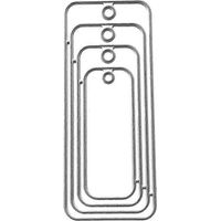 Modèles métalliques pour découpage d'étiquettes rectangulaires – pochoirs scrapbooking, fabrication de cartes postales et tampons – précision professionnelle