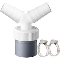 Raccord de vidange en Y pour lave-linge et lave-vaisselle - raccord, séparateur de tuyau compact