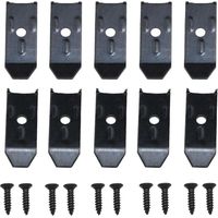 Tischnivellierer mit Möbelschrauben. Horizontale Halterungen für Möbelbeschläge. Tischbefestigungen für Schränke und Esstische. Schwarze Schrauben inklusive. 10 Stück.
