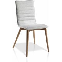 Chaise rembourrée avec pieds bois