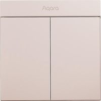 Aqara Smart Wall Switch H1M Neutral MARS-Tech Wireless Key Light Switch Zigbee 3.0 Multiple Control-2 key-Pink