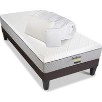 BELLECOUR LITERIE Pack anti punaise AMBOISE 90x190 cm Matelas + Sommier + Accessoires