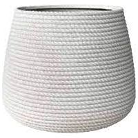 Bali Telcom 49x41 Cloche en résine à effet de corde Conchino - Couleur : Fumée - Colore: Smoke