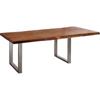 Table à manger extensible 240x110 Acacia laqué Noisette FREEFORM 21