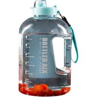 Garrafa de água portátil, 2200ml / Ideal para desporto e campismo - Ciano.