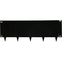 Rasenkante Metall Schwarz 40 x 106 cm Flexibel - Pro Stück