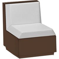 Modulo "Big-Cut" struttura in polietilene con cuscino per esterno -Normale / Bianco e Bianco