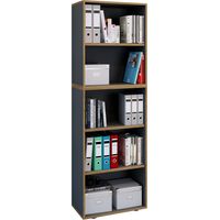 Ripiano Libri Cartella Salia 5x B. 60 cm 60x183x33 - VCM