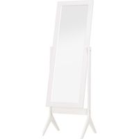 Full Length Mirror, Freestanding Adjustable Angle Dressing Mirror for Bedroom, Living Room, 148 x 47 cm, White