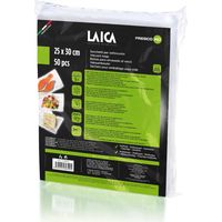 Laica VT3510 Sacchetti per Sottovuoto 50 pz 25x30 cm per Alimenti senza Bisfenolo A
