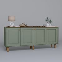 Holzbuffet "Bohem" - 180 x 40 x 75 cm - Grün