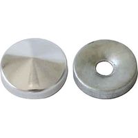 ABDECKPLATTE GEWÖLBTER SCHRAUBENDECKEL 12 mm - Vernickeltes Messing