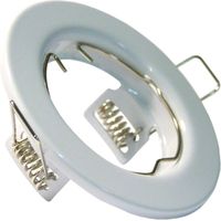 Plafoniera GTV Round, acciaio Parma bianco 4171