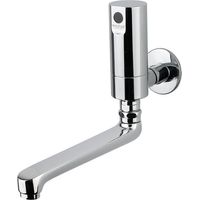 Grifo electrónico de pared con fotocélula serie ONE con caño y alimentación por pilas - Idral