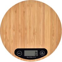 Balança de cozinha em madeira com visor LCD / capacidade máxima de carga 5kg