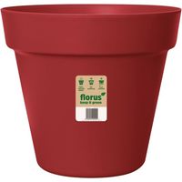 FLORUS - Pot Paris d.25 cm rouge foncé