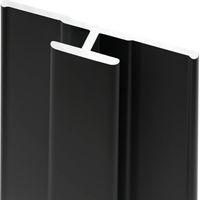 Profilé de jonction pour panneau mural de douche, DécoDesign, Schulte, Noir, 210 cm