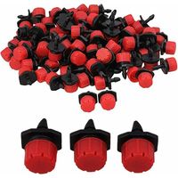100pcs Dripper Irrigation Adjustable Drip Automatic Watering System Hose Drip Micro Sprinklers Emitter Drippers for Plant Greenhouse DIY Garden WAEPZUEFC