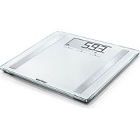 Soehnle Shape Sense Control 200 Personen Digitalwaage mit extragroßer LCD-Anzeige, Waage mit An- und Abschaltautomatik, flache Personenwaage