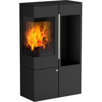 Kaminofen Olsberg IPALA SMART Compact 5 kW Türanschlag Rechts Ofen Holzofen Kamin mit Holzregal
