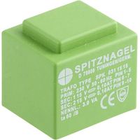 Spitznagel SPK 0312424 Trasformatore per PCB 1 x 230 V 2 x 24 V/AC 3 VA 63 mA