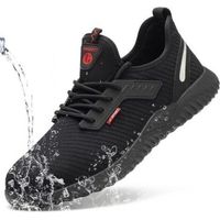 Chaussures de sécurité,Chaussures de Sécurité Homme Femmes Chaussures de Travail Embout Acier Protection Ultra légère et Indestructible Respirant Basket Securite Unisexes 45