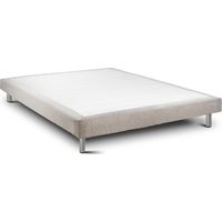 Sommier Rigide 15 Ascot Pearl Pieds Métal 2x 90x200