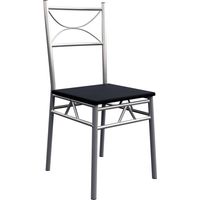 Dining table and chairs set for 4 black metal frame 5 pieces